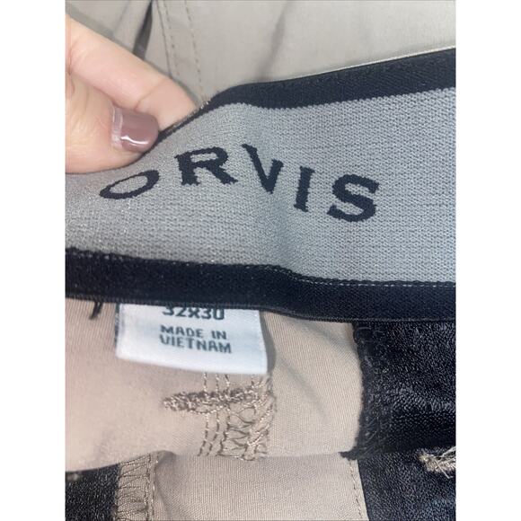 Orvis Pants Men’s Tan Khaki Stretch Performance Tech Trek Casual Chino 32”x 30” - Picture 9 of 10